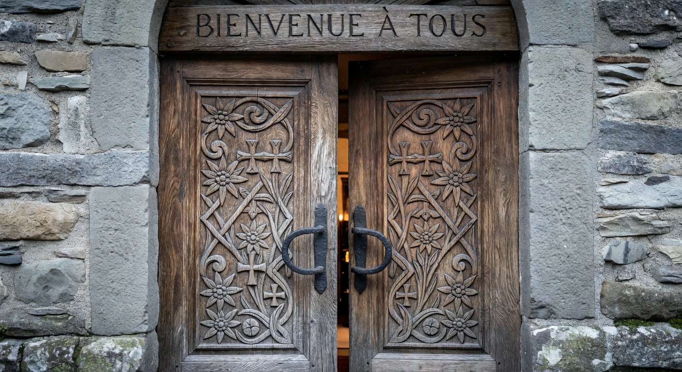 Porte d'eglise en Savoie