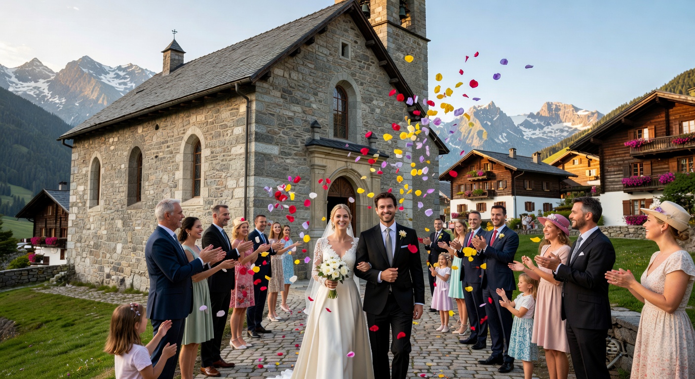 Mariage a l'eglise en Savoie