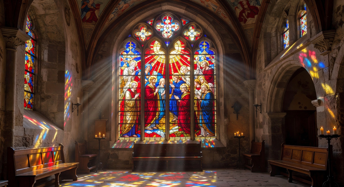 Vitraux d'une eglise de Savoie