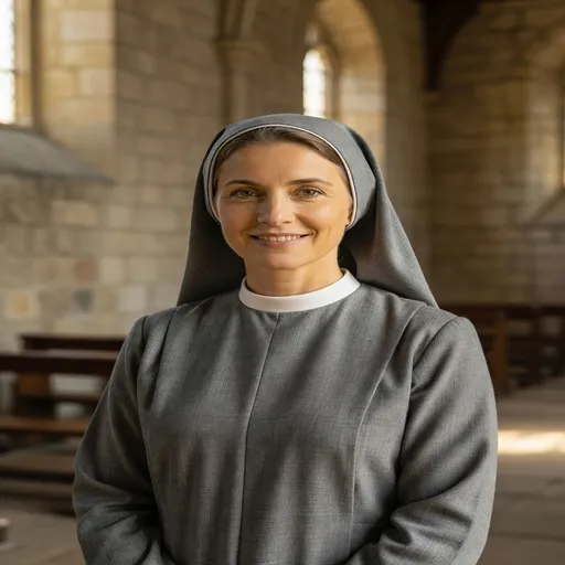 Portrait de Sœur Agnès Fontaine, religieuse de 52 ans, responsable catéchèse
